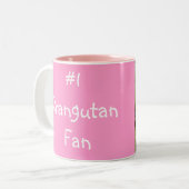 Wertvoller Baby-Orang-Utan Zweifarbige Tasse (Vorderseite Links)