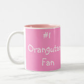 Wertvoller Baby-Orang-Utan Zweifarbige Tasse (Links)