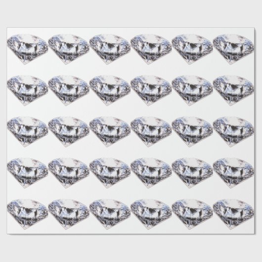 Wertvoller Diamant Geschenkpapier (Flach)