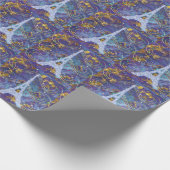 Wertvoller Eiffelturm Geschenkpapier (Ecke)