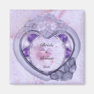 Wertvoller Herz-Gastgeschenk Hochzeits-Magnet Magnet