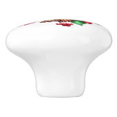 Wertvoller Kardinal Redbird Keramikknauf (Seitenansicht)