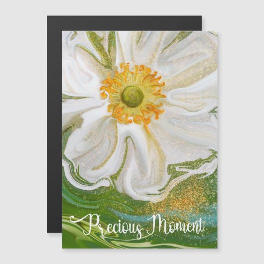 Wertvoller Moment - Anemone Blume Power Magnetkarte (Vorne/Hinten)