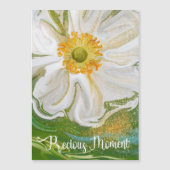 Wertvoller Moment - Anemone Blume Power Magnetkarte (Vorderseite)