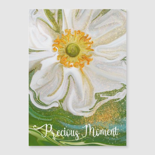 Wertvoller Moment - Anemone Blume Power Magnetkarte (Vorderseite)