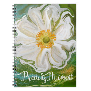 Wertvoller Moment - Anemone Blume Power Notizblock