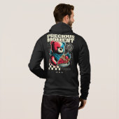 Wertvoller Moment Bear Strawberry Pie Hoodie (Schwarz voll)