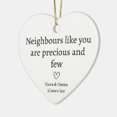 Wertvoller Nachbarn Keramik Ornament (Links)