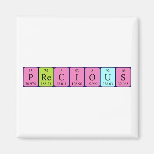 Wertvoller Periodenmagnet Magnet (Vorne)