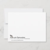 Wertvoller Pfau in Lila, Aquamarin und grün RSVP Karte (Rückseite)