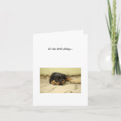 Wertvoller Pup Dog Danke Note Card (Vorderseite)