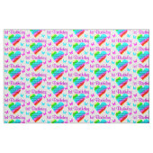 WERTVOLLER RAINBOW 1. GEBURTSTAG STOFF (Fat Quarter (45,7 x 55,9 cm))