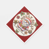 Wertvoller Santa Santa Santa Santa Santa Serviette (Ecke)