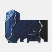 Wertvoller Stein aus Navy und Silver Agate Geschenkschachtel (Ungefaltet)