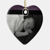 Wertvolles Baby-Foto Keramik Ornament (Rechts)