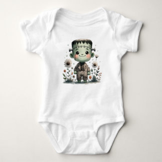 Wertvolles Baby Frankenstein mit Wildblumen | Nied Baby Strampler
