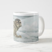 Wertvolles Baby-Siegel Jumbo-Tasse (Vorderseite Rechts)