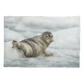 Wertvolles Baby-Siegel Kissenbezug (Rückseite-Links)