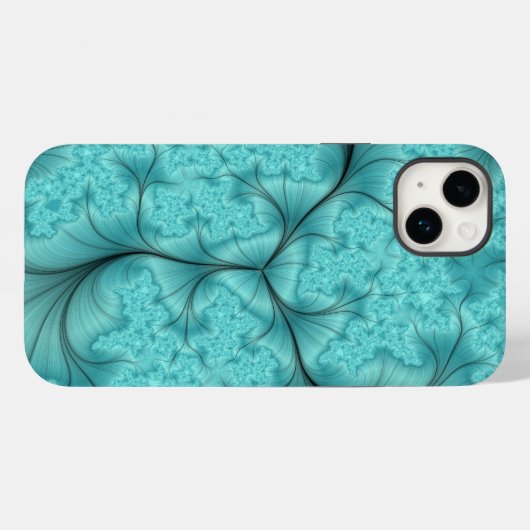 Wertvolles Blau Case-Mate iPhone Hülle (Rückseite (Horizontal))