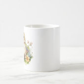 Wertvolles Bunny Rabbit im Kraut von Blume Kaffeetasse (Mittel)