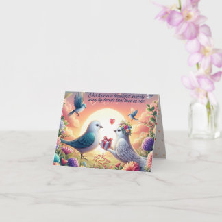 Wertvolles Geschenk der Liebe - Romantischer Valen Karte