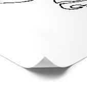 Wertvolles Geschenk-One-Line-Design-Poster Poster (Ecke)