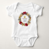 WERTVOLLES GIFT PHANTASTISCHER GOT | Weihnachtskra Baby Strampler (Vorderseite)