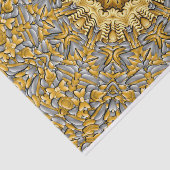 Wertvolles Gold Silver Vintag Kaleidoskop Seidenpapier (Ausschnitt)