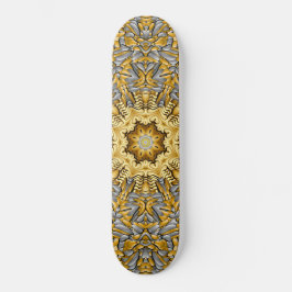 Wertvolles Gold Silver Vintag Kaleidoskop Skateboard