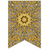 Wertvolles Gold Silver Vintag Kaleidoskop Wimpelkette (Zweite Fahne)