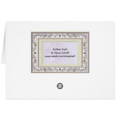 Wertvolles Hochzeits-Tabellen-Sitzplatz-Menü (Rückseite Horizontal)