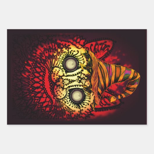 WERTVOLLES HOLIDAY Packpapier mit 3 Blatt Set (Vorderseite 2)