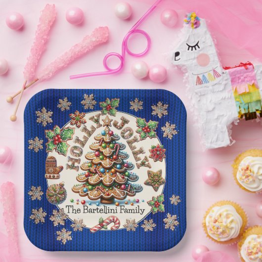 Wertvolles Lebkuchengeflecht Pappteller (Party)