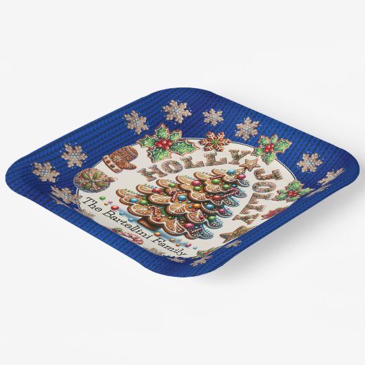 Wertvolles Lebkuchengeflecht Pappteller (Gewinkelt)