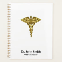 Wertvolles medizinisches Gold Caduceus Beruflich