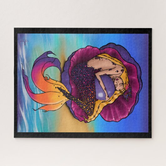 Wertvolles Perlen-Meerjungfrau-Puzzlespiel Puzzle (Horizontal)