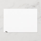 Wertvolles Pfaus bei Lila, Aquamariner, grüner Rea RSVP Karte (Rückseite)