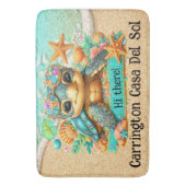 Wertvolles Schildkrötenthema Badematte (Vorderseite Vertikal)