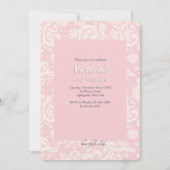 Wertvolles Spitzen-Foto Einladung (Rückseite)