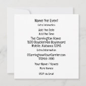 Wertvolles Thema für Kinder - Einladung (Rückseite)