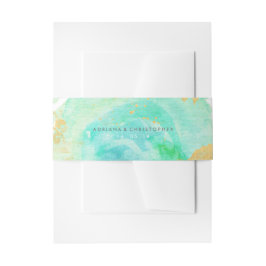 Wertvolles Watercolor-Umschlag-Bauchband Einladungsbanderole