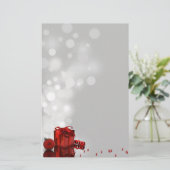 Wertvolles Weihnachtsgeschenk - Schreibbriefe Briefpapier (Stehend Vorderseite)