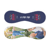 Wertvollste Pop-Pop MVP Custom 2 Foto Monogram Baseball (Paneele)