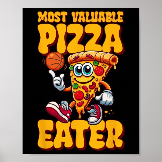 Wertvollster Pizza-Esser  Poster (Vorne)