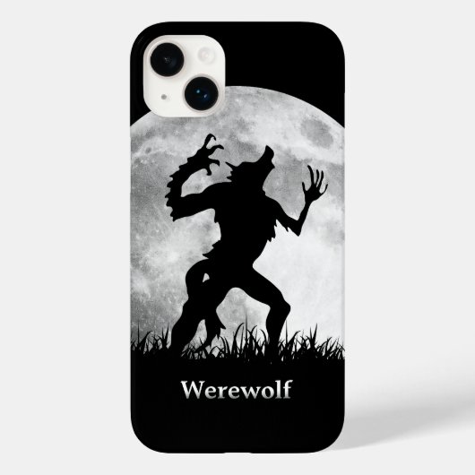 Werwolf am Vollmond Cool und einzigartig Case-Mate iPhone Hülle (Rückseite)