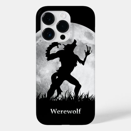 Werwolf am Vollmond - Cooles Halloween Case-Mate iPhone Hülle (Rückseite)