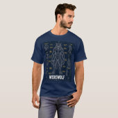 Werwolf-Anatomie-Blueprint T-Shirt (Vorne ganz)