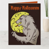Werwolf auf Vollmond Karte (Vorderseite)