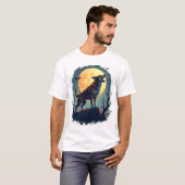 Werwolf-Beagle-Heulen T-Shirt (Vorne ganz)