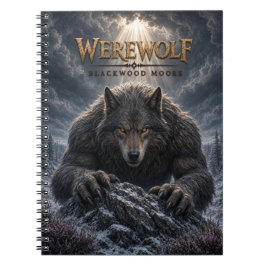 Werwolf Blackwood Moors Dark Cinema Notizblock